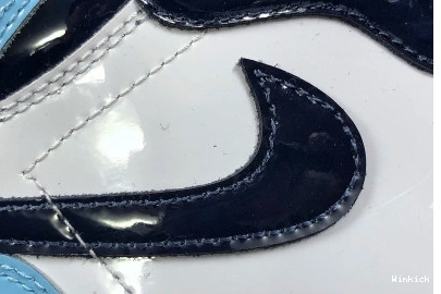 CD0461-401 LEATHER JORDAN BLUE CHILL UNC PATENT AIR 1 0807